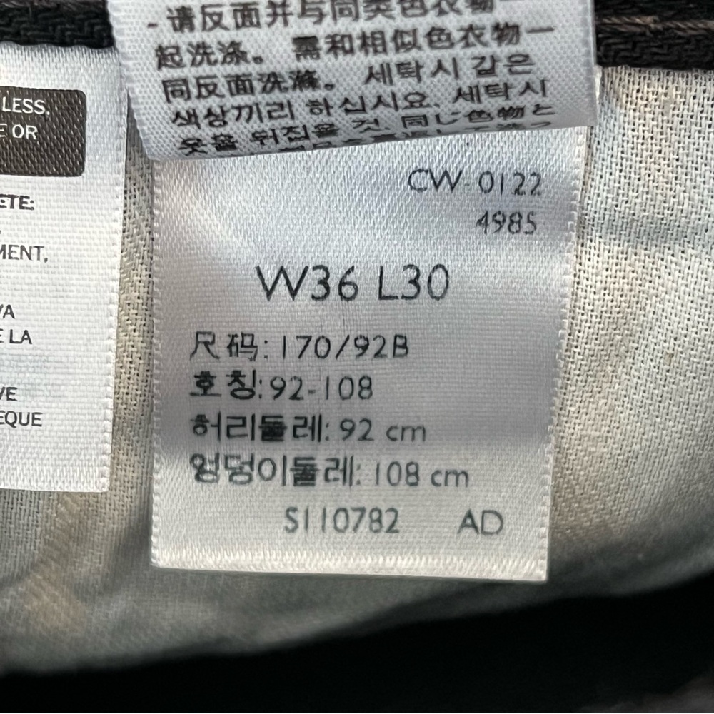 Levi's Black Straight-Leg Jeans with Sleek Design 36x30 - Picture 6 of 7
